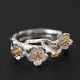 925 Silver Plum Blossom Calm Ring 925 Silver Plum Blossom Calm Ring