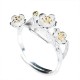 925 Silver Plum Blossom Calm Ring 925 Silver Plum Blossom Calm Ring