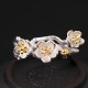 925 Silver Plum Blossom Calm Ring 925 Silver Plum Blossom Calm Ring