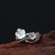 925 Silver Plum Blossom Balance Ring 925 Silver Plum Blossom Balance Ring