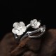 925 Silver Plum Blossom Balance Ring 925 Silver Plum Blossom Balance Ring