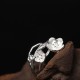 925 Silver Plum Blossom Balance Ring 925 Silver Plum Blossom Balance Ring
