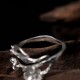 925 Silver Plum Blossom Balance Ring 925 Silver Plum Blossom Balance Ring