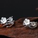 925 Silver Plum Blossom Balance Ring 925 Silver Plum Blossom Balance Ring