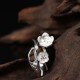 925 Silver Plum Blossom Balance Ring 925 Silver Plum Blossom Balance Ring