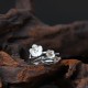 925 Silver Plum Blossom Balance Ring 925 Silver Plum Blossom Balance Ring