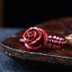 Cinnabar Rose Garnet Focus Ring
