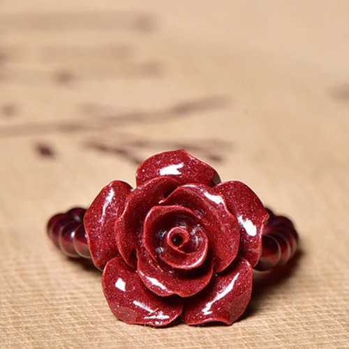 Cinnabar Rose Garnet Focus Ring