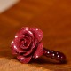 Cinnabar Rose Garnet Focus Ring