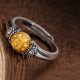 925 Silver Plated Gold Bodhisattva Tara Protection Ring 925 Silver Plated Gold Bodhisattva Tara Protection Ring