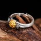 925 Silver Plated Gold Bodhisattva Tara Protection Ring 925 Silver Plated Gold Bodhisattva Tara Protection Ring