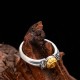 925 Silver Plated Gold Bodhisattva Tara Protection Ring 925 Silver Plated Gold Bodhisattva Tara Protection Ring