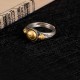 925 Silver Gold Plated Skeleton Balance Ring 925 Silver Gold Plated Skeleton Balance Ring