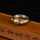 925 Silver Gold Plated Skeleton Balance Ring 925 Silver Gold Plated Skeleton Balance Ring