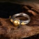 925 Silver Gold Plated Skeleton Balance Ring 925 Silver Gold Plated Skeleton Balance Ring