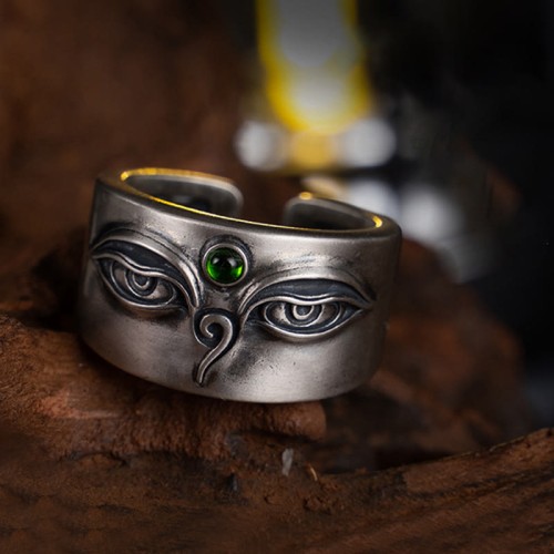 925 Silver Bodhisattva Tara Calm Ring 925 Silver Bodhisattva Tara Calm Ring