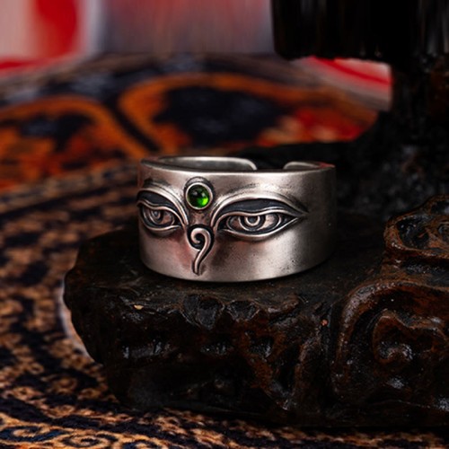 925 Silver Bodhisattva Tara Calm Ring 925 Silver Bodhisattva Tara Calm Ring