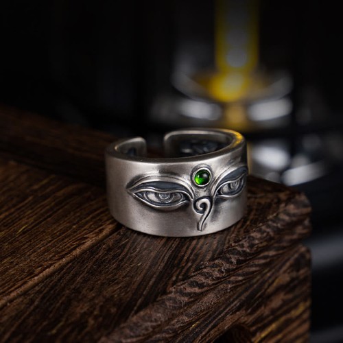 925 Silver Bodhisattva Tara Calm Ring 925 Silver Bodhisattva Tara Calm Ring