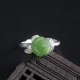 925 Silver Jade Green Rose Luck Ring 925 Silver Jade Green Rose Luck Ring