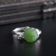 925 Silver Jade Green Rose Luck Ring 925 Silver Jade Green Rose Luck Ring