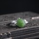 925 Silver Jade Green Rose Luck Ring 925 Silver Jade Green Rose Luck Ring