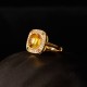 Amber Flower Diamond Confidence Ring Amber Flower Diamond Confidence Ring