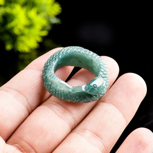 Jade Year of the Snake Prosperity Protection Ring Jade Year of the Snake Prosperity Protection Ring