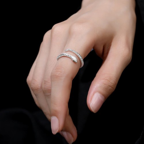 999 Sterling Silver Snake Wrap Blessing Ring 999 Sterling Silver Snake Wrap Blessing Ring