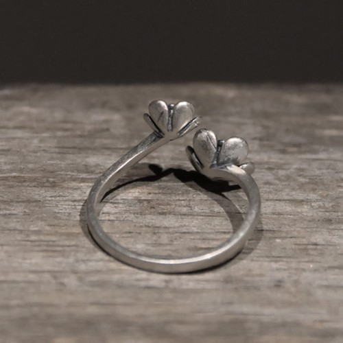925 Sterling Silver Flowers Ring 925 Sterling Silver Flowers Ring