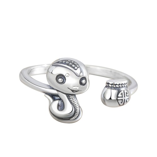 925 Silver Year of the Snake Adjustable Ring 925 Silver Year of the Snake Adjustable Ring