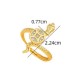 Year of the Snake Copper Coin Calm Ring Year of the Snake Copper Coin Calm Ring