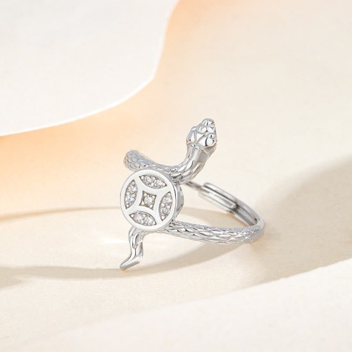 Year of the Snake Copper Coin Calm Ring Year of the Snake Copper Coin Calm Ring