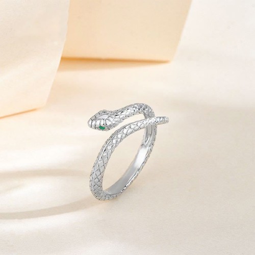 925 Sterling Silver Year of the Snake Protection Ring