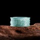 Natural Jade Om Mani Padme Hum Prosperity Ring Natural Jade Om Mani Padme Hum Prosperity Ring
