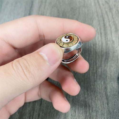 Yin Yang Zodiac Copper Wealth Ring