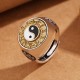 Yin Yang Zodiac Copper Wealth Ring