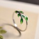 Buddha Stone Leaves Copper Wealth Ring Buddha Stone Leaves Copper Wealth Ring