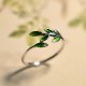 Buddha Stone Leaves Copper Wealth Ring Buddha Stone Leaves Copper Wealth Ring