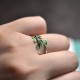 Buddha Stone Leaves Copper Wealth Ring Buddha Stone Leaves Copper Wealth Ring