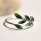 Buddha Stone Leaves Copper Wealth Ring Buddha Stone Leaves Copper Wealth Ring