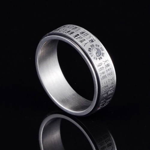 Bagua Yin Yang Chinese Characters Balance Ring