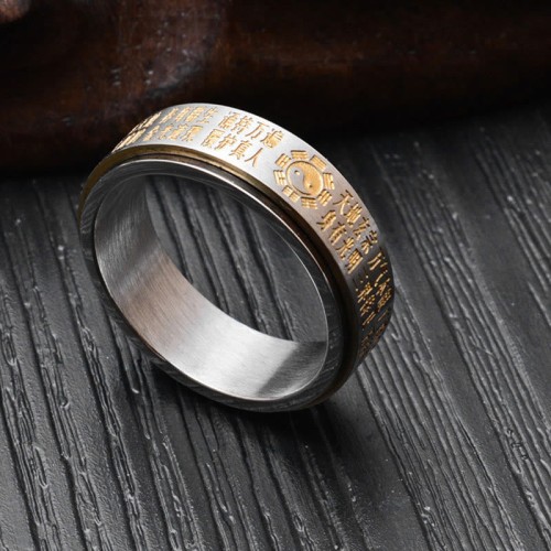 Bagua Yin Yang Chinese Characters Balance Ring