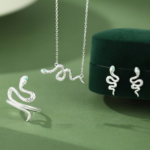 925 Silver Year of the Snake Calm Set 925 Silver Year of the Snake Calm Set