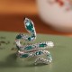 Year of the Snake Two-Headed Snake Adjustable Ring