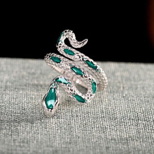 Year of the Snake Two-Headed Snake Adjustable Ring