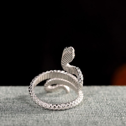 Year of the Snake Two-Headed Snake Adjustable Ring