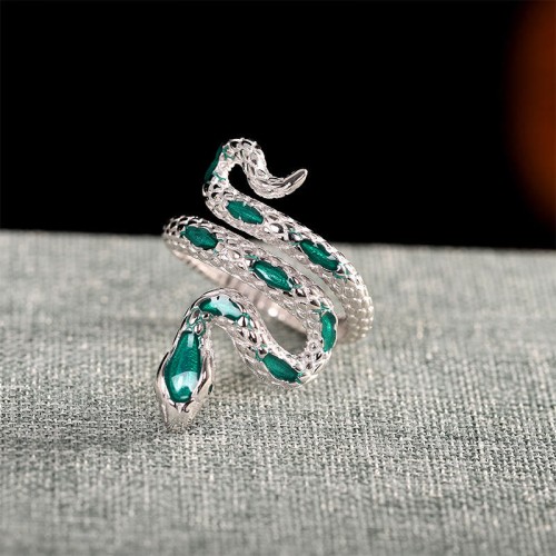 Year of the Snake Two-Headed Snake Adjustable Ring
