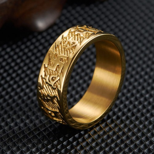 Six True Words Om Mani Padme Hum Peace Ring
