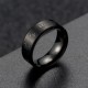 Black Jambhala Titanium Steel Balance Ring Black Jambhala Titanium Steel Balance Ring
