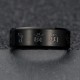 Black Jambhala Titanium Steel Balance Ring Black Jambhala Titanium Steel Balance Ring